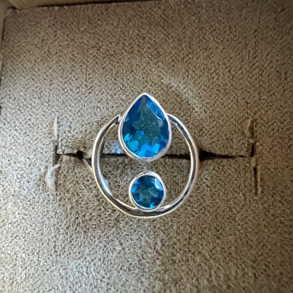 Flawless Blue Topaz Ring - Picture 8 of 8